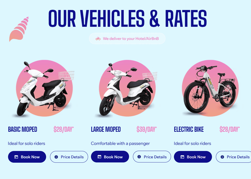 Elbow Beach Cycles — الشاشة 2